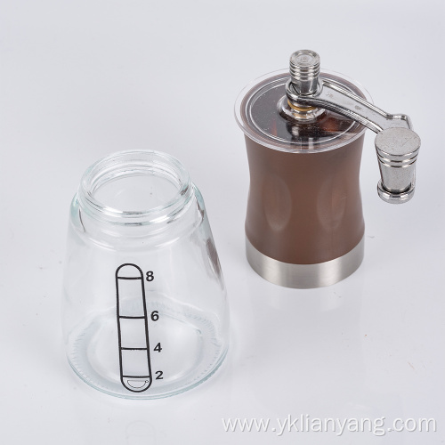 portable Hand coffee mill hand coffee glass grinder